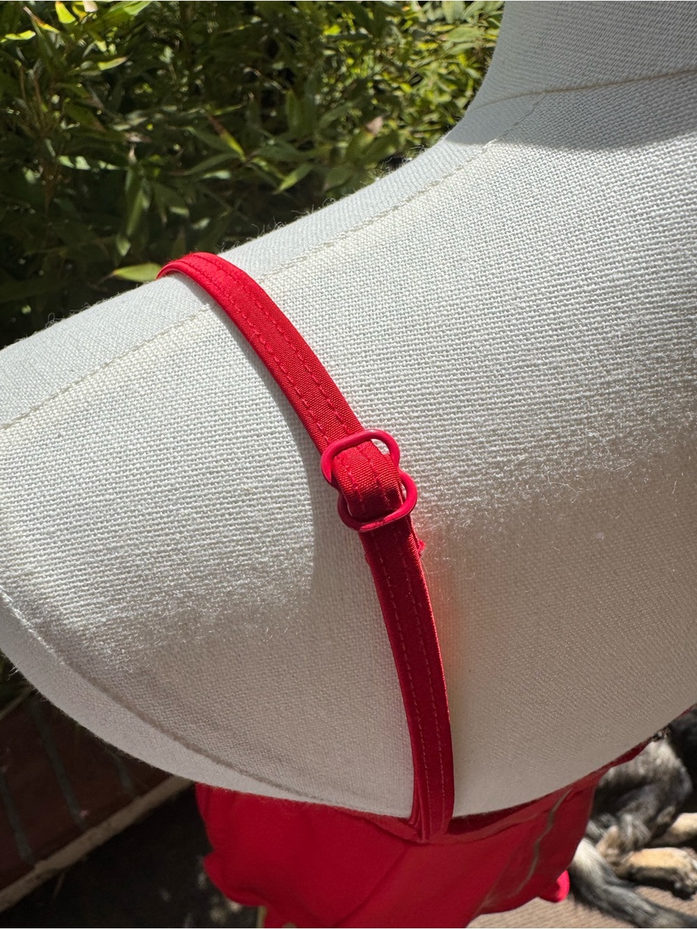 White Fox Boutique Red Bustier Spaghetti-Strap Mini Dress - Picture 4 of 8